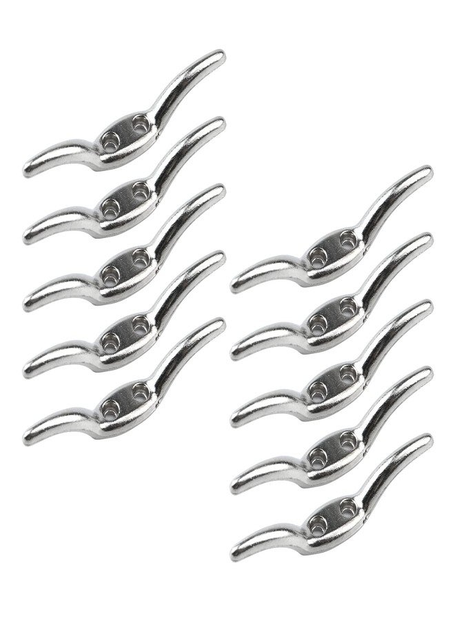 Meprotal 10pcs Blinds Cord Cleats, Metal Blind Cord Safety Rope Cleat Holder with Screws for Window Blinds Roman Shade Curtains Sun Shades Ropes - Image 1